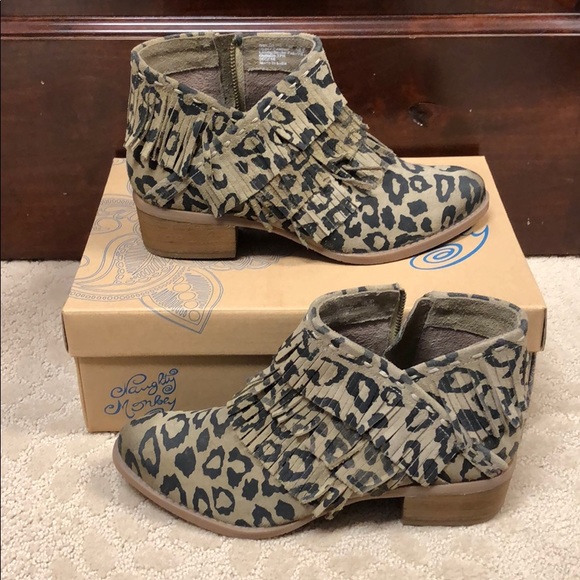 naughty monkey leopard boots